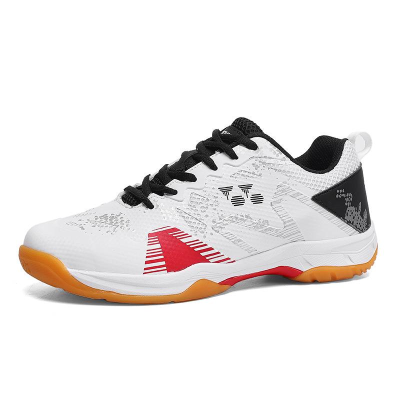 New White Pink Women Men Table Tennis Shoe for Couples Breathable Volleyball Sneakers Anti-Skid Zapatillas