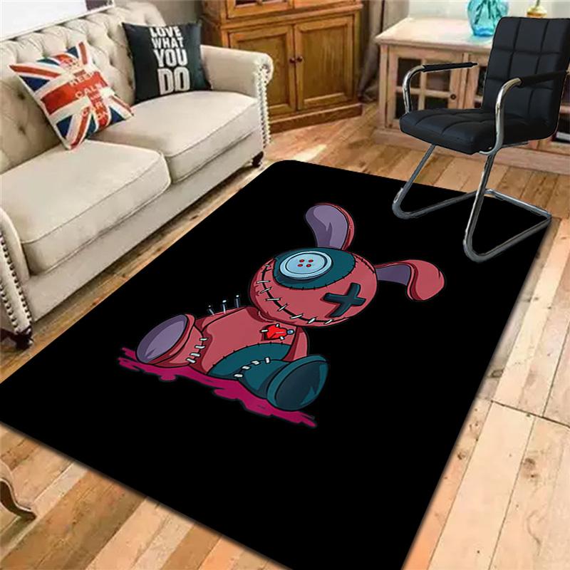 Patchwork rabbit doll Rug Floor Mat for Living Room or Bedroom Soft and Comfortable Carpet a Gift for Birthday and Holiday.ZFF0913331