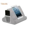 Tablet-Kissenhalter mit seitlicher Netztasche, tragbar, für Reisen, Büro, Schreibtisch, Bett, Multi-Angle-Tablet-Kissen, weicher Handy-Plüsch-Kissenständer
