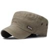 Vintage Gewassen Katoen Militaire Petten Platte Top Baseballpet Verstelbaar Passend Dikkere Pet Zonbescherming Mannen Vrouwen Cadetten Legerpet