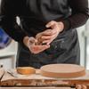 3 Stück 3 Stil Runde Töpferwerkzeuge Keramikplattenform Holzdichteplatte Drucken Rohling Abisolieren Tonplatte