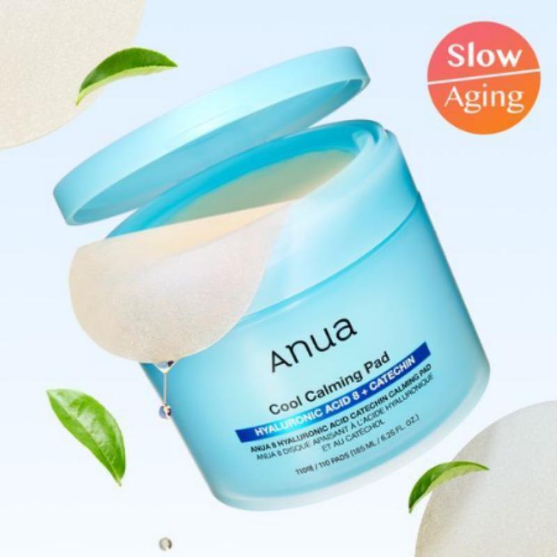 Anua 8 Hyaluronsäure Catechin Beruhigendes Pad 110 Stück