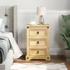 VidaXL Corona Bedside Table 53x39x66 Cm Solid Pine Wood, Bedside Furniture, Side Table, Bed Cabinet, Cabinet of 4005659
