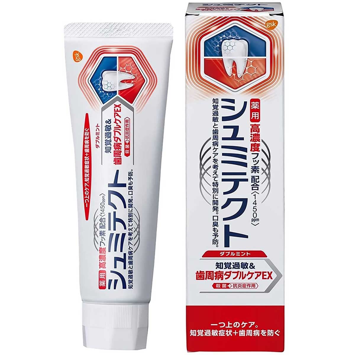 

Medicated Shumitect Hypersensitive & Periodontal Disease Double Care EX Medicated Toothpaste Double Mint 90g [Quasi-drug]