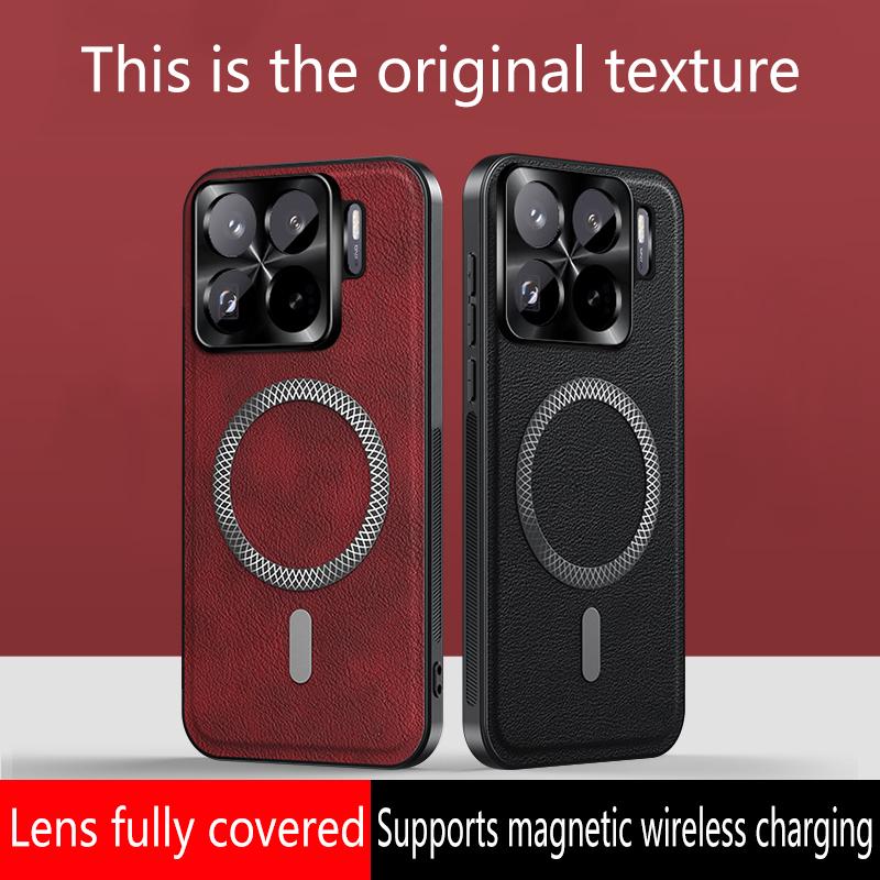 Magnetic Case for Xiaomi Mi 15T 14T Pro 15T 14T 13T Cover Leather Soft Shockproof Mag-safe Metal Camera Protector Shell Fundas