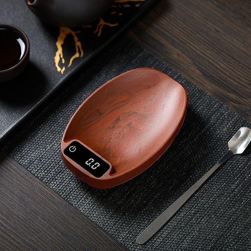 Precise Coffee Electronic Scale Professional Coffee Scale Portable Bean Plate Wooden Digital Bean Scale Barista Tool