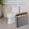 Toilet Paper Storage Basket Large Capacity Waterproof Multi-purpose Easy To Install Toilet Paper Storage Organizer with Lid