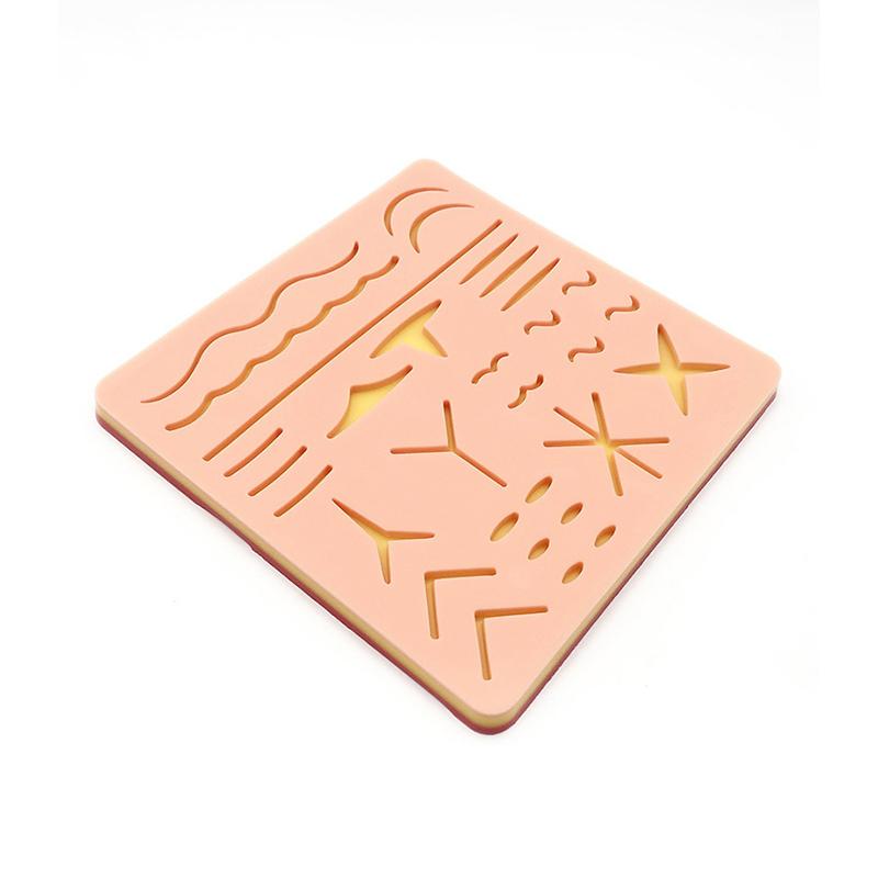 Hautnahtmodell Wunde Silikonnahtpad Y Traumatisches Nähtrainingspad Wiederverwendbare Silikonnaht-Übungsmatte