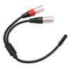 Acogedor to XLR Balanced Dual XLR Male to Female XLR Y 3.5mm Cable, 3.5mm 1/8-inch 3-pin