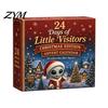 Holiday Countdown Ornament Box 2026 Spirit Advent Calendar, 24-Day Mini Figure Set, Elf Alien Christmas Gift for Family Fairy Collection, Resin