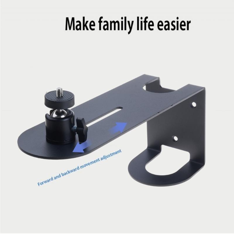 Rotating Projector Wall Mount Bracket Adjustable Height ABS Metal Durability Universal Compatibility Quick Installation