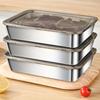 4PCS Stainless Steel Food Storage Set - Leak - Proof Lids, Durable & Easy , Sandwiches, Fruits - Great for Home, Parties
