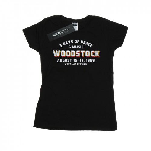Woodstock Womens/Ladies Varsity 1969 Cotton T-Shirt