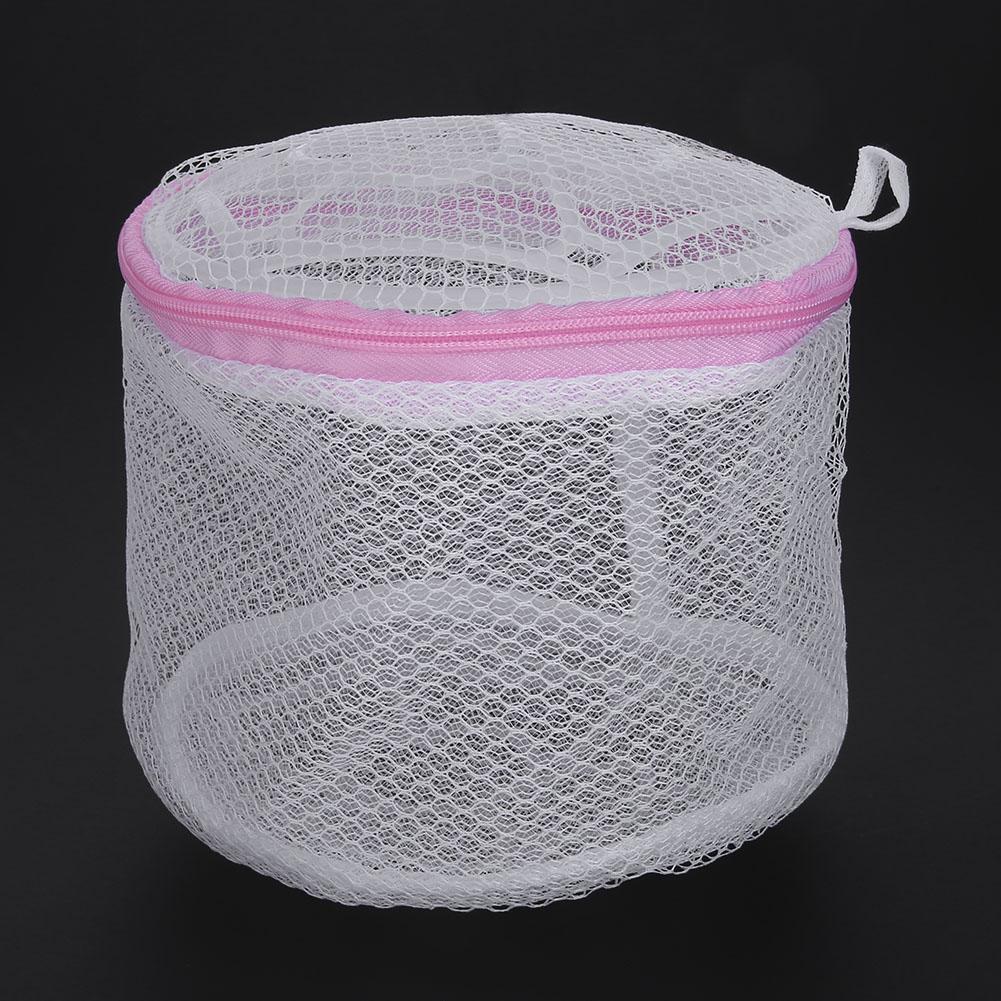 Lingerie Clothes Washing Bag Anti-Deformation Washing Bra Bag Polyester Lightweight Portable with Zipper for Household Machine