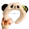 Cute Cartoon Panda Plush Headband For Women'S Face Washing Amusement Park Funny And Creative Headband For Zoo Hair Accessories