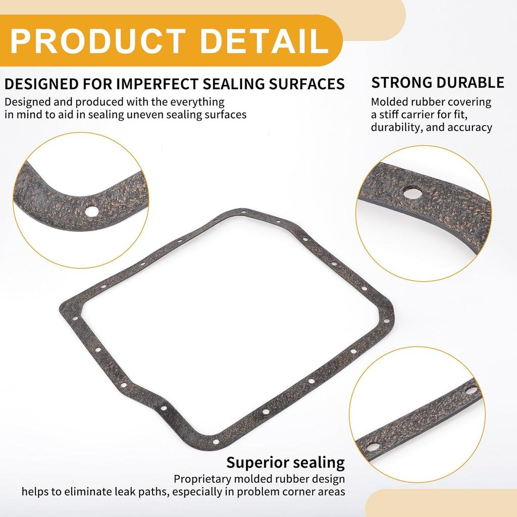 Car Transmission Filter Oil Pan Gasket Engine Oil Pan Gasket Seal No.3516821020 for Toyota Camry 2004-2009 for Toyota Corolla 2009-2010 1 Pcs