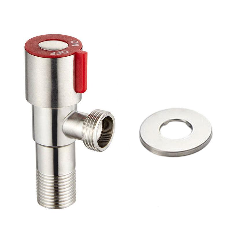 Household Shut-off Valve Thickened Explosion-proof Angle Valve for Hot and Cold Water Triangle Valve for Toilet and Water Heater