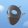 Face-Framing Polyester Sunscreen Mask Traceless Small Hole UV Protection Mask Solid Color Breathable Ice Silk Face Clothing Work