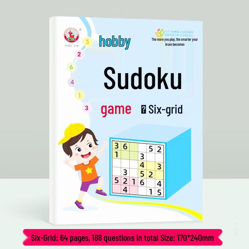 Beginner Sudoku Game for Kids: 4x4, 6x6, 9x9 Grids - Logical Thinking Educational Toy for Primary School Students