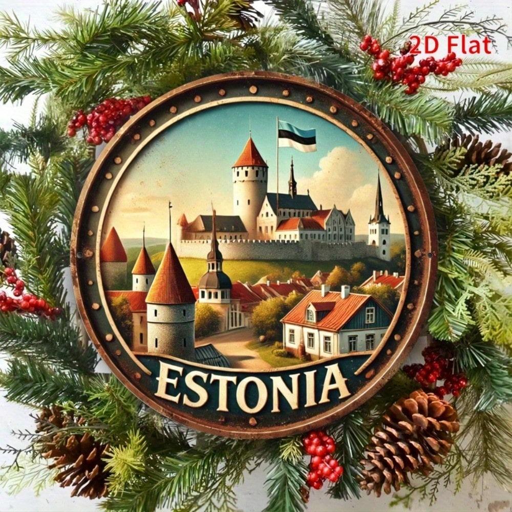 

Flat 2D Metal Sign Hanging Wall Decor Ornament