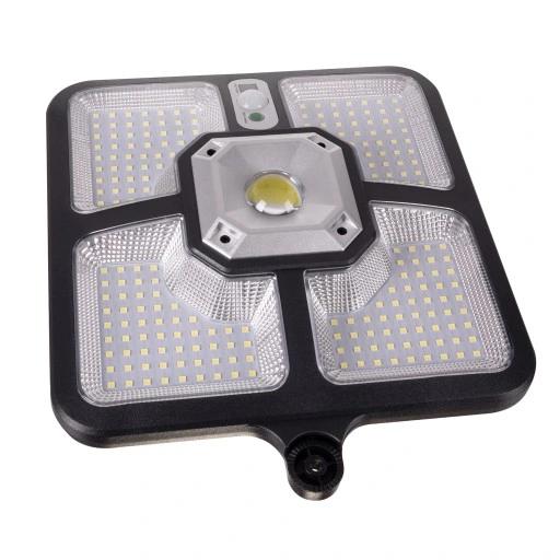 Lampa Solarna 220 Led 15 Cob Ogrodowa Uliczna Czujnik Ruchu Zmierzchu Pilot