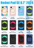 2024 Redmi Pad SE 8.7'' Case: 360° Rotating Stand, Silicone Anti-fall Shell