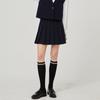LIKK Belted Single Pleated Skirt (Navy)_L4A1-Sk06C