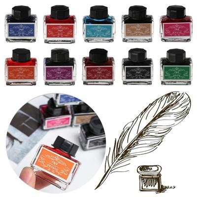 Non-carbon Colorful Ink Painting Fountain Pen Ink School Carbon-free Ink  Dip Pen