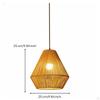 Rattan Hanging Lamp Materials Pendant Light Handmade Woven for Restaurant