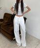 Deketeuumeon Signature Low Rise Wide Jeans Dcwpt004Ivory