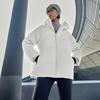 Li Ning Hot Pot Down Jacket Series Hooded Solid Color Raglan Short Down Jacket Women Jacket Champagne-White AYMU700-2