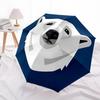 1pc Polar Bear Fashionable Automatic Opening/Closing Folding Umbrella with 8 Bones, Windproof Portable, Daily Use018