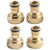 1set Splitter Connector 3/4 Inch 4-way For Garden Hoses