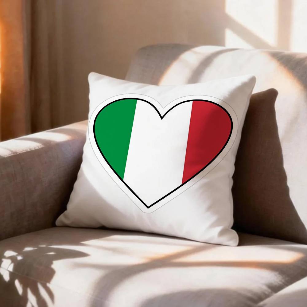 COOL FFlag of Italy Pillow Case Pattern Printed Pillowcase For Living Room Sofa Cushion Cover