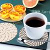 8 Pcs Drink Coasters with Rack Woven Coasters Minimalist Cup Coasters Round Woven Mats for Dining Table Centerpiece Decor