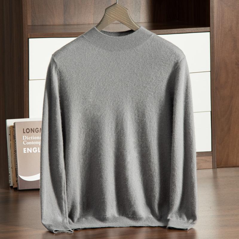 New cashmere sweater semi-turtleneck bottoming pullover sweater cashmere knitting