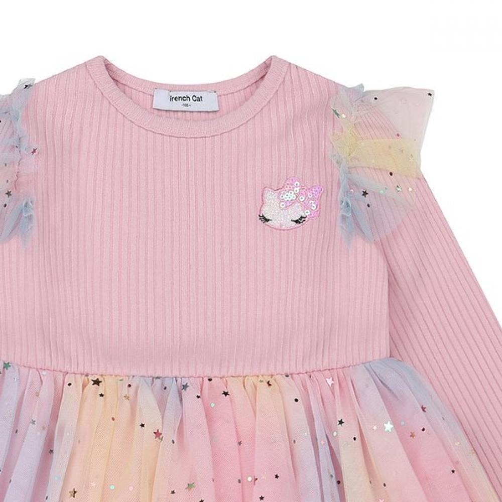 French Cat Rainbow Star Dress Q64ddo190 Do202