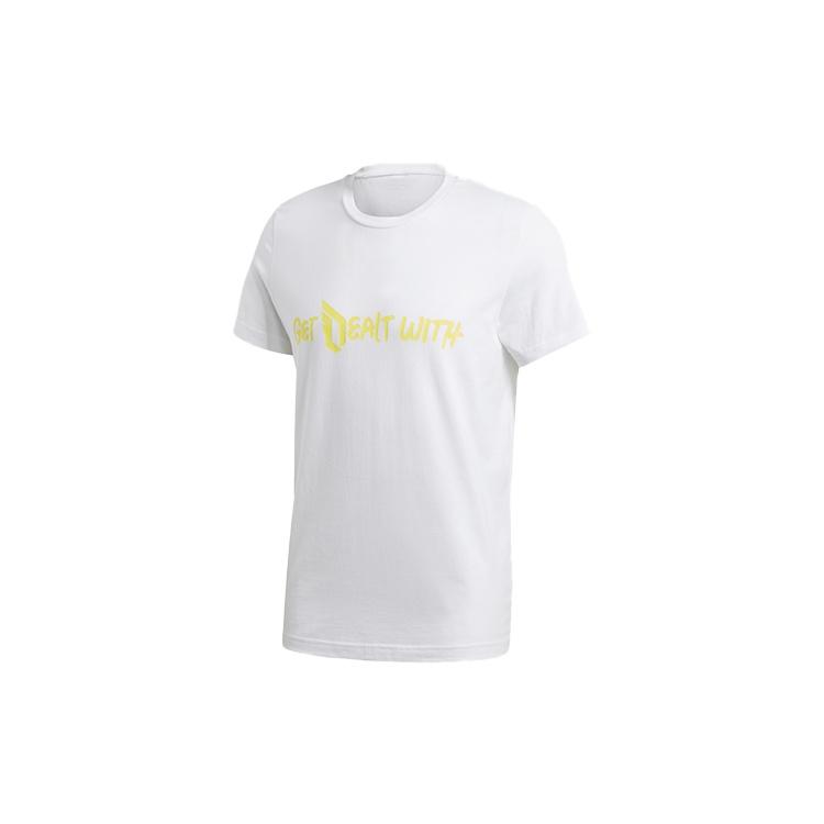 adidas Dame Hecklers Short Sleeve White Men s GD8715 S