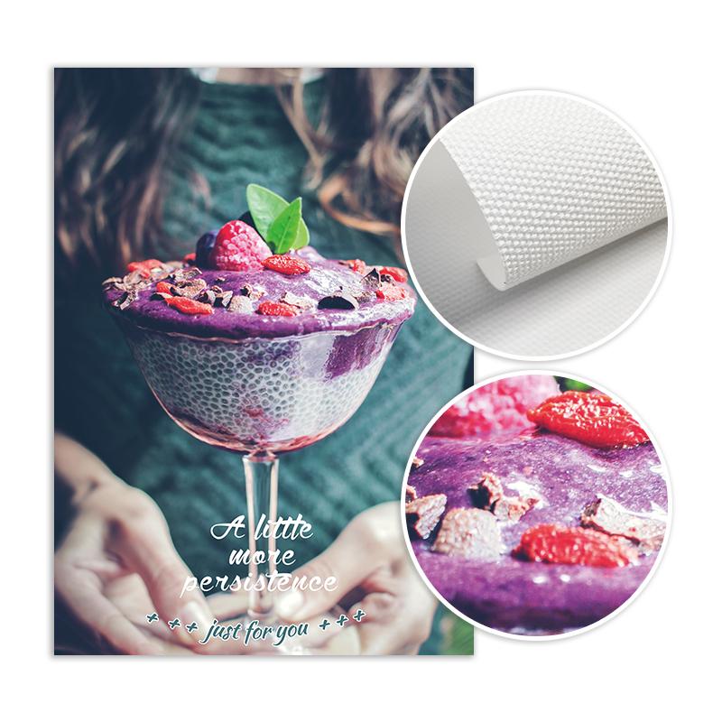 Food Poster and Print Cake Dessert Canvas Painting Wall Art Picture Kitchen Dining Room Restaurant Bakery Dessert Shop Decor