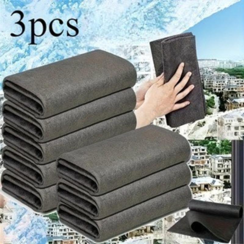 3pcs New Thickened Magic Cleaning Cloth Microfiber Glass Clean Towel Reusable Washable Lint-free Cleaning Rags for Kitchen