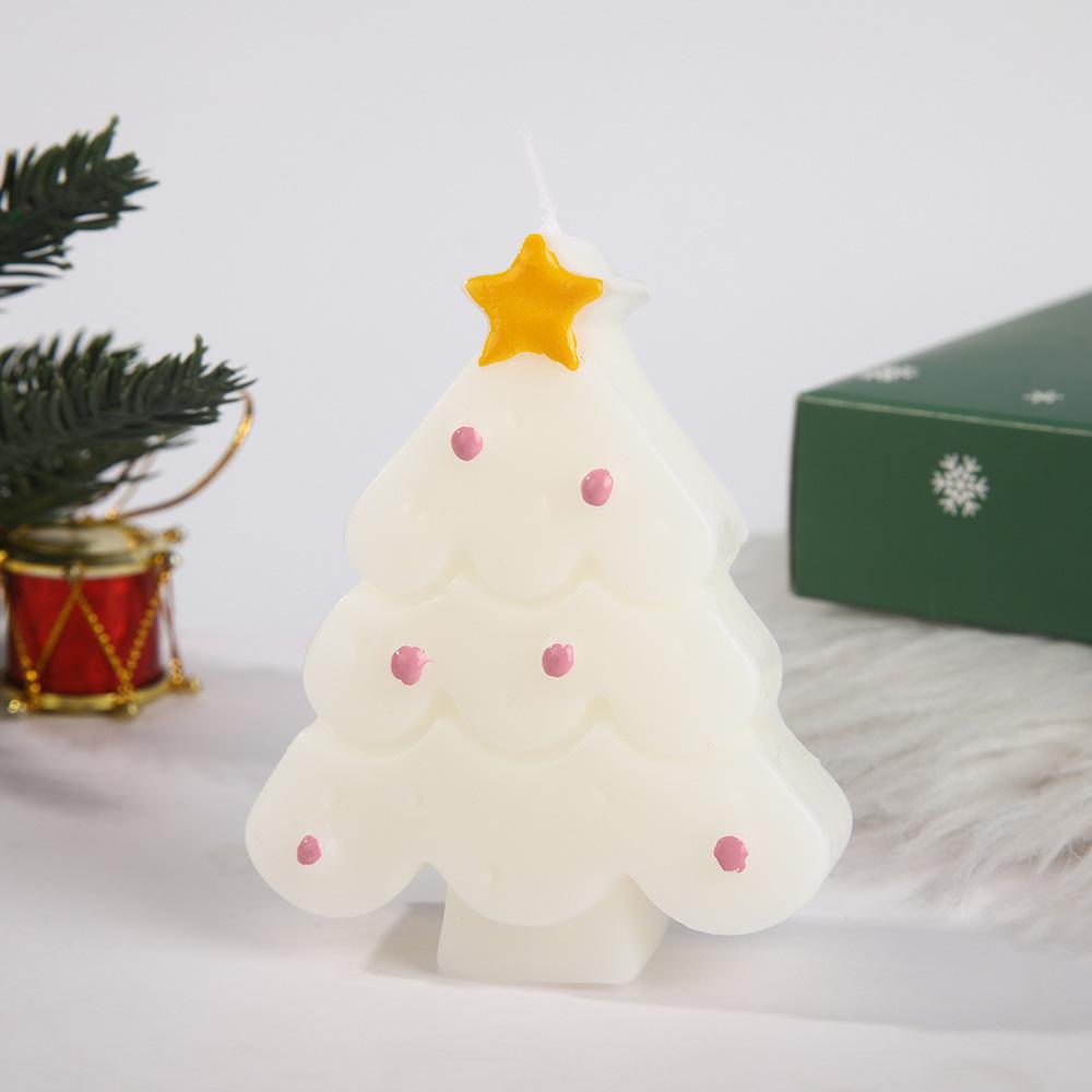 Christmas Tree & Reindeer Snowflake Scented Candles – Festive Holiday Souvenirs