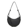 Top Layer Cowhide Niche Design High Quality Crossbody Crescent Bag for Women New Genuine Leather Underarm Saddle Bag