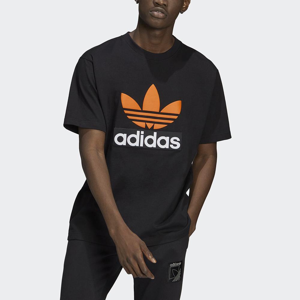 Adidas Originals BIG TREFOIL T Shirt Men's Black H09347