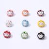 Ceramic Lucky Cat DIY Bracelet Pendant - Vertical Hole Beaded Charm Daruma Cat Accessories