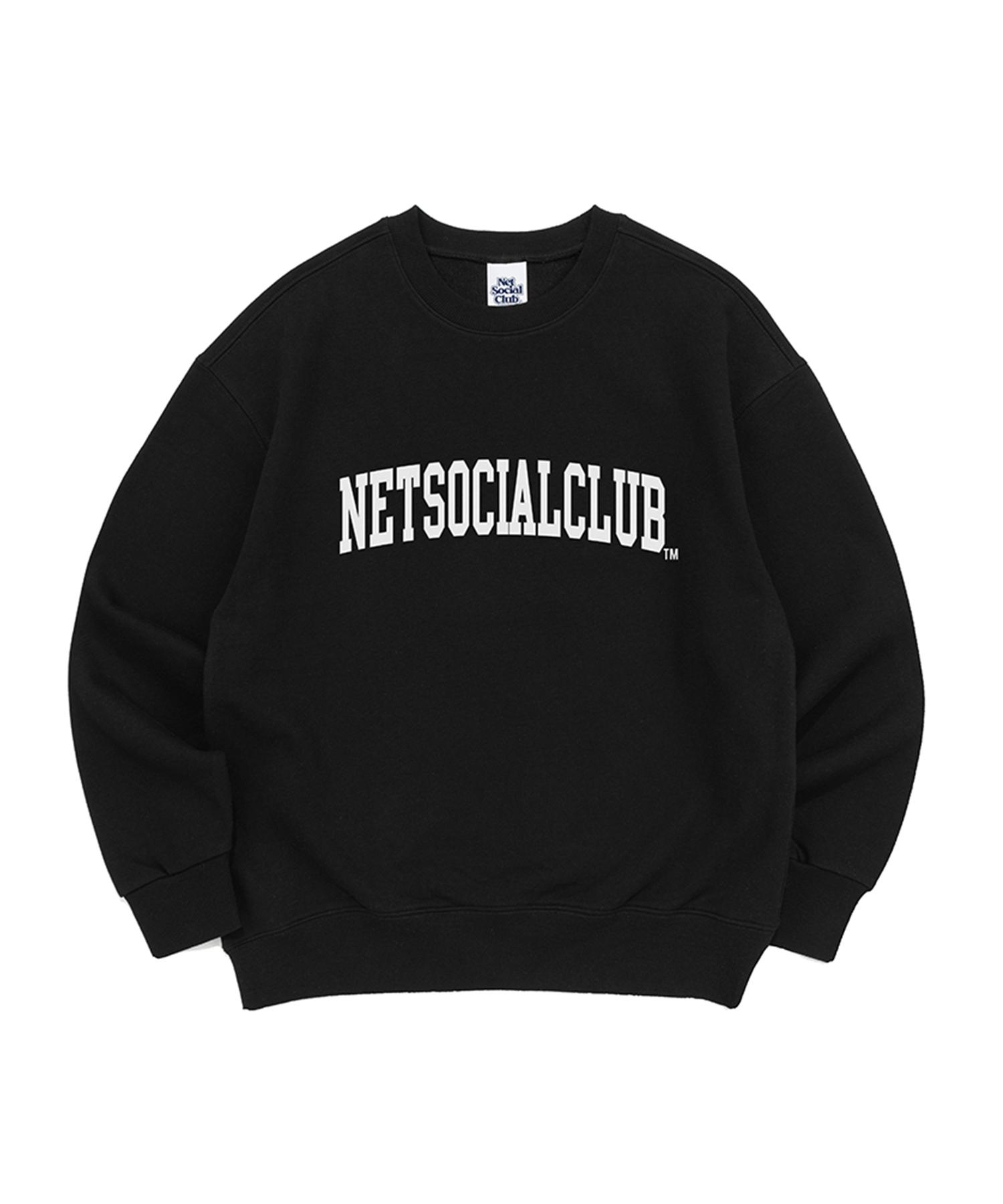 Свитшоты с логотипом-аркой Net Social Club (черный) Black/S