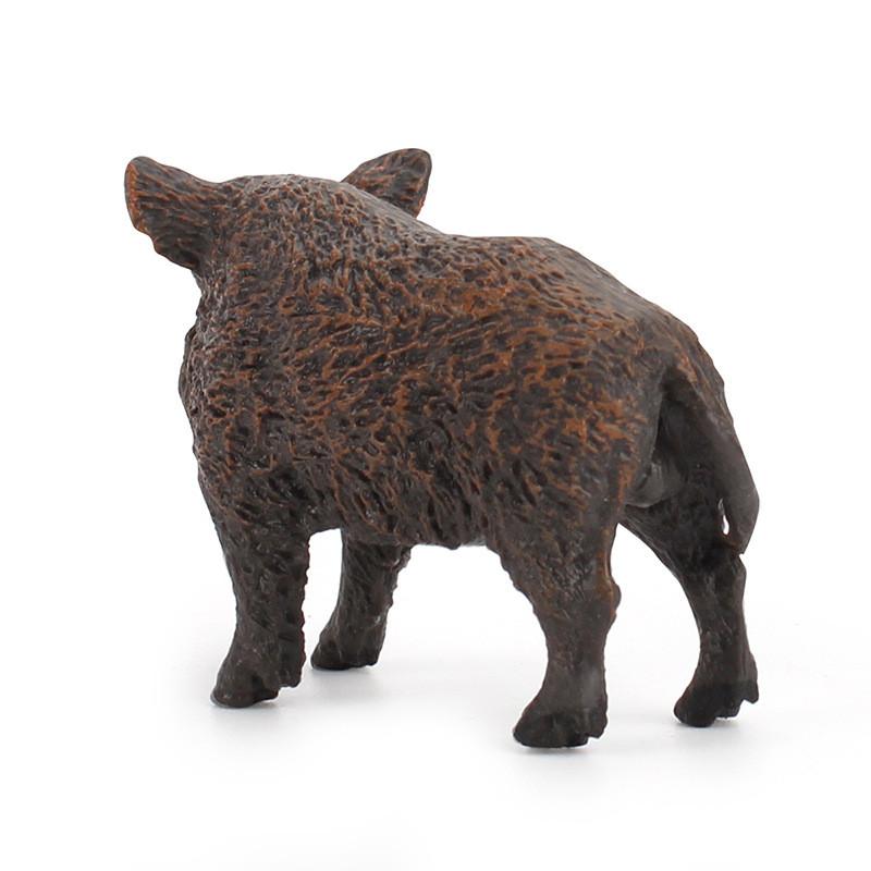 Realistic Pvc Wild Boar Sculpture For Nature Scene Craft And Gift