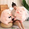 Cartoon Chubby Couple Pig Plush Toy Kawaii Stuffed Animals Wedding Suit Piggy Plushies Throw Pillow Doll Soft Toys Home Decor