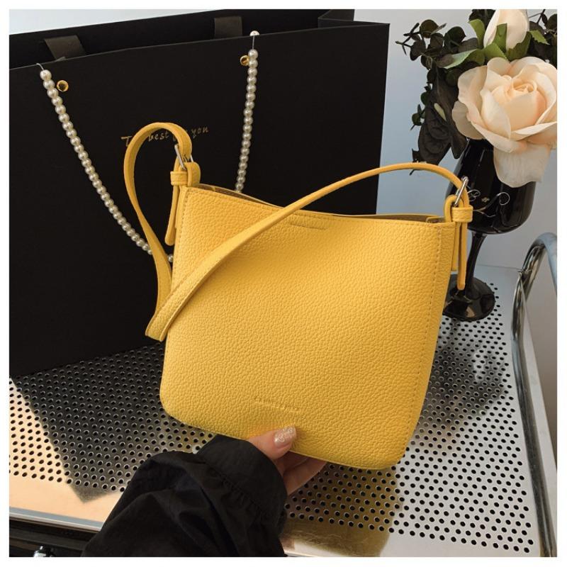 Tasche Damen Frühling und Sommer 2025 neu Litschi-Muster große Kapazität Kinder- und Mutter-Eimer-Tasche modisch vielseitig Einzel Schulter Crossbody