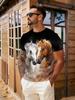 Men's 3D Animal Horse Printed T-shirt 2026 Summer New Men's Round Neck T-shirt Casual Comfortable Hip Hop Pullover Short Sleeve