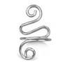 Crochet Tension Ring Alloy Adjustable Bendable Yarn Tension Control Ring for DIY White